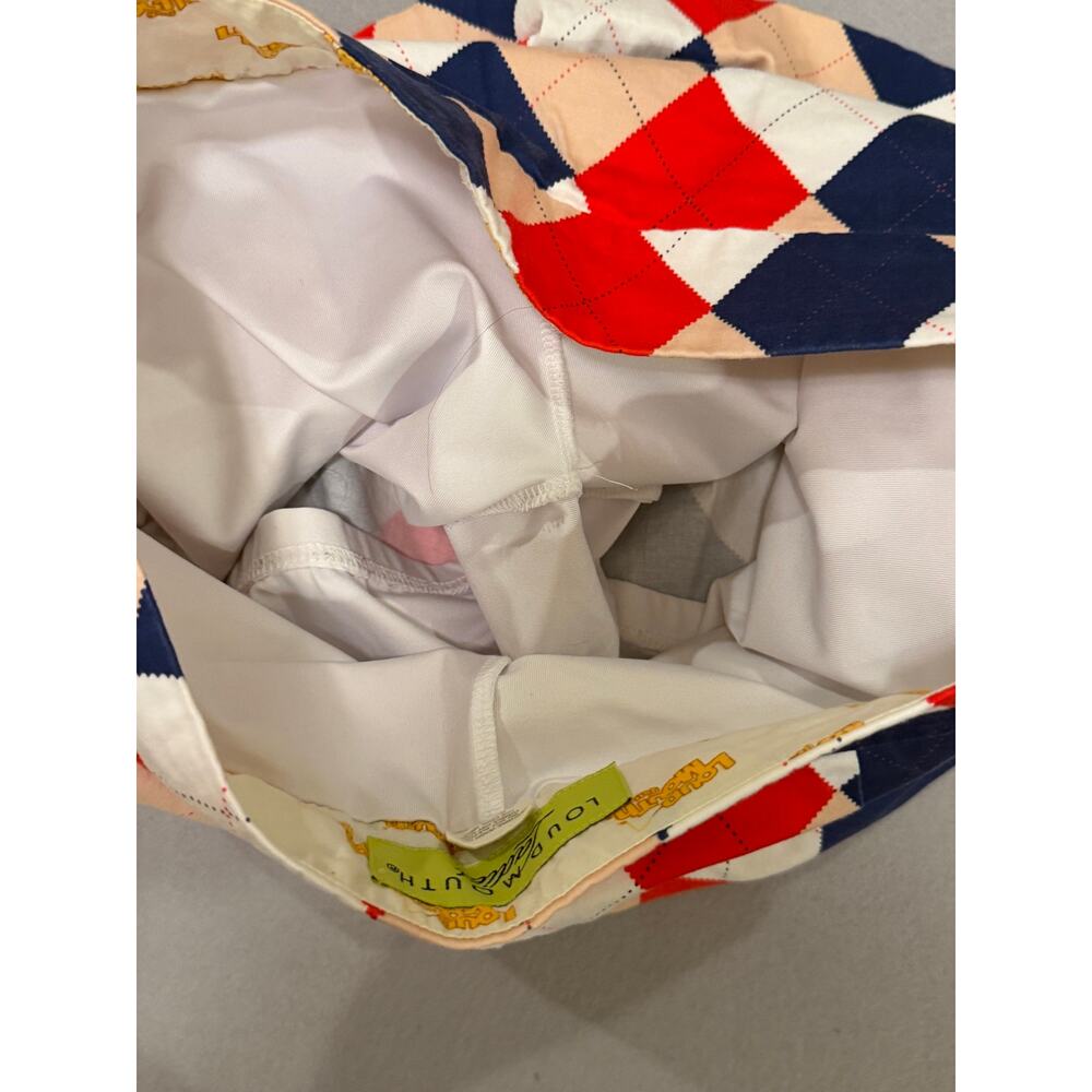 LoudMouth Ladies Size 2 Argyle Golf Skort Red Navy White - Picture 7 of 8